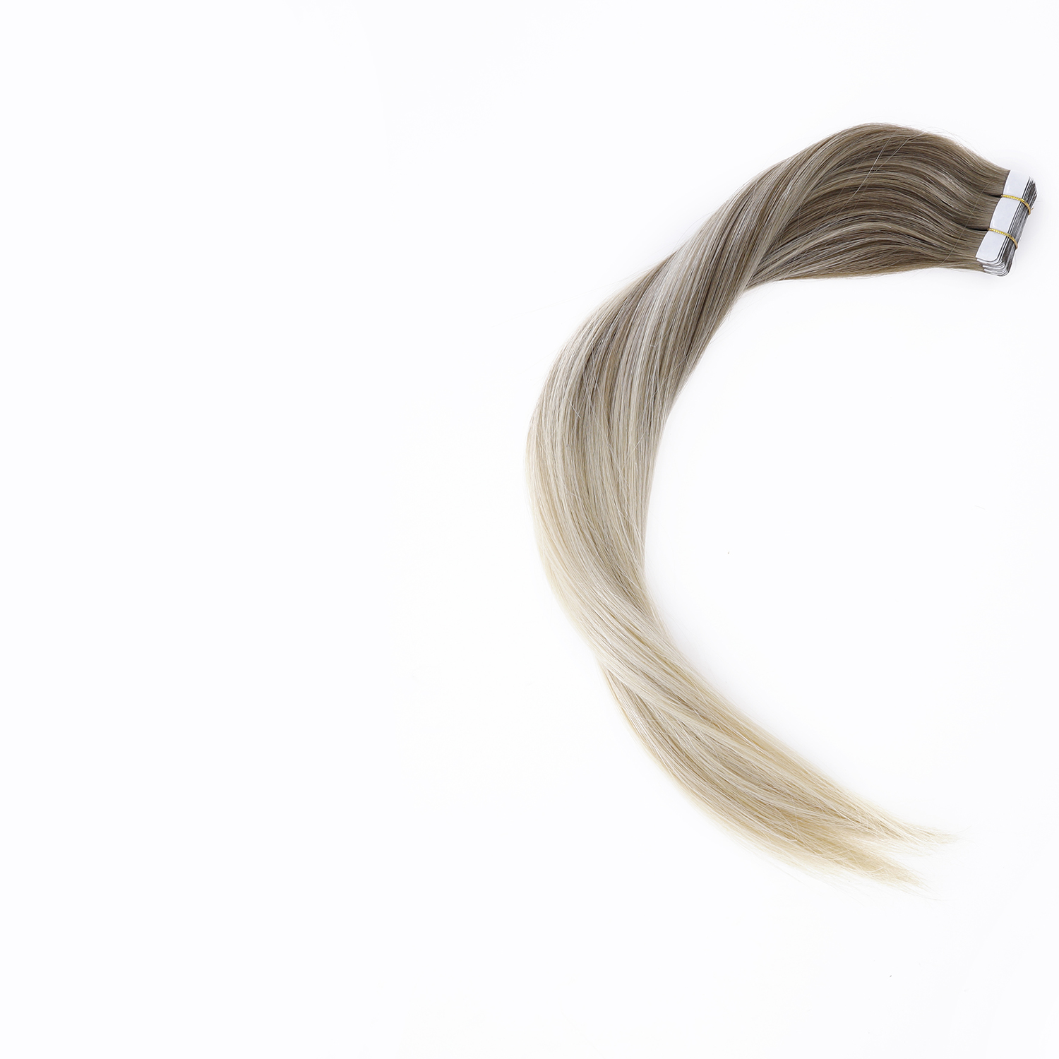 B#8-60 color tape in hair extensions 