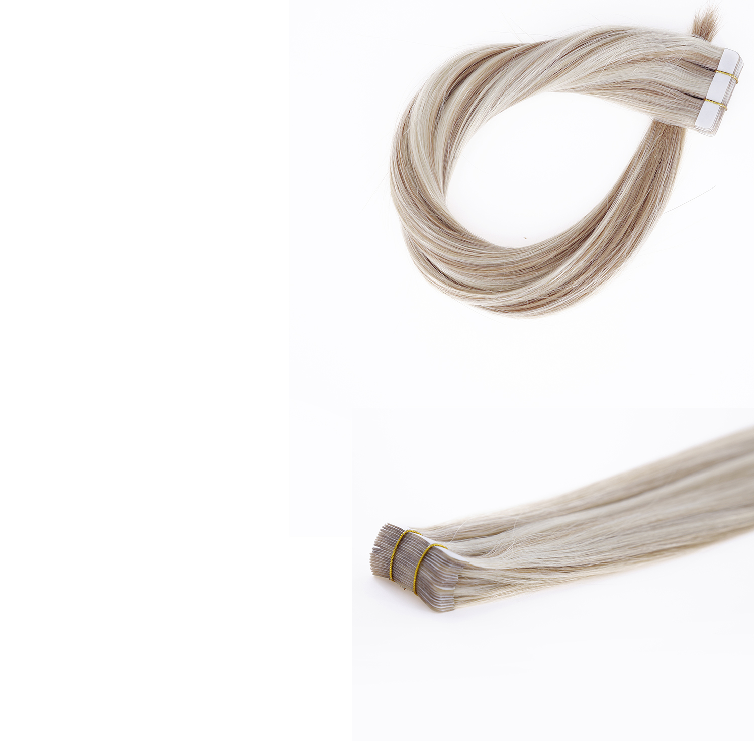 P#12-60 color tape in hair extensions
