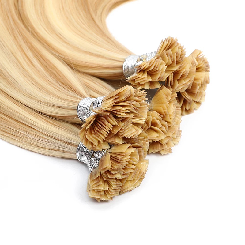 Flat tip hair extensions